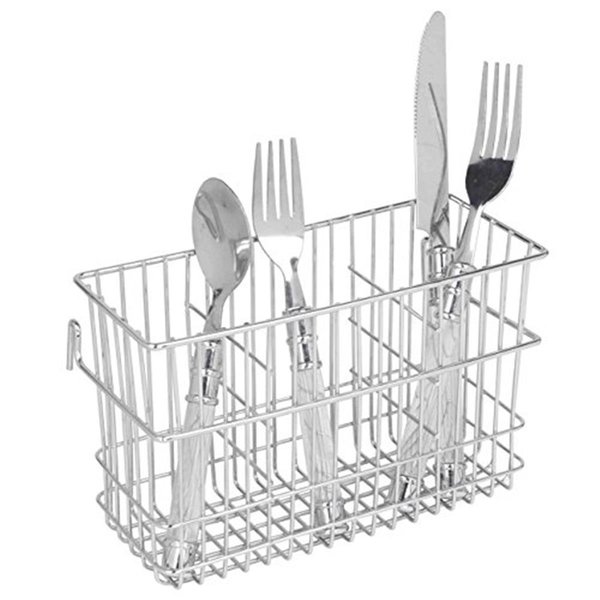 Bakeoff Hanging 3-Slot Chrome Cutlery Holder BA304128